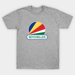 Seychelles Country Badge - Seychelles Flag T-Shirt